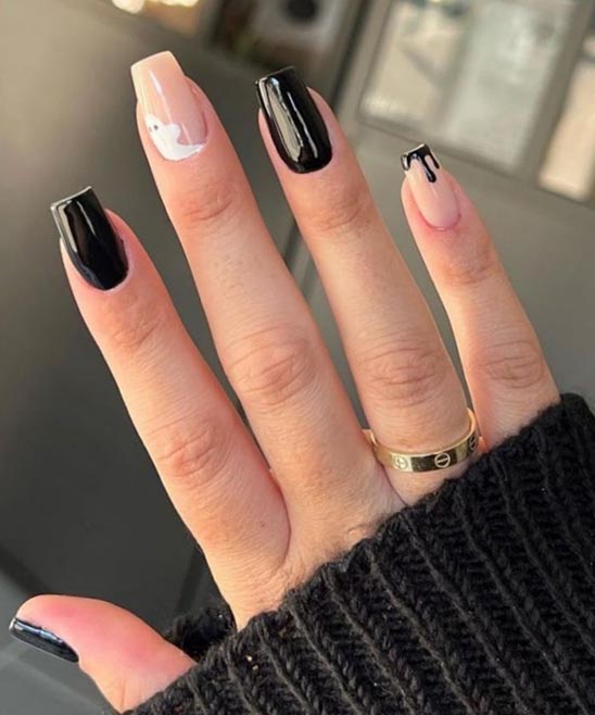 EASY SHORT HALLOWEEN NAILS