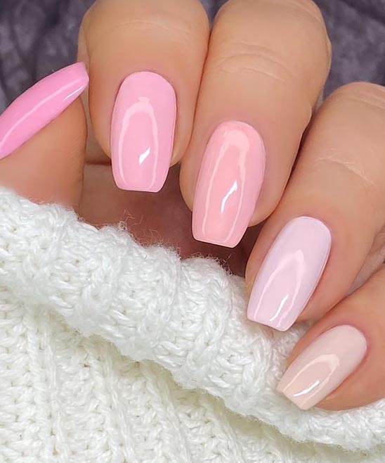 Acrylic Nails Coffin Light Pink