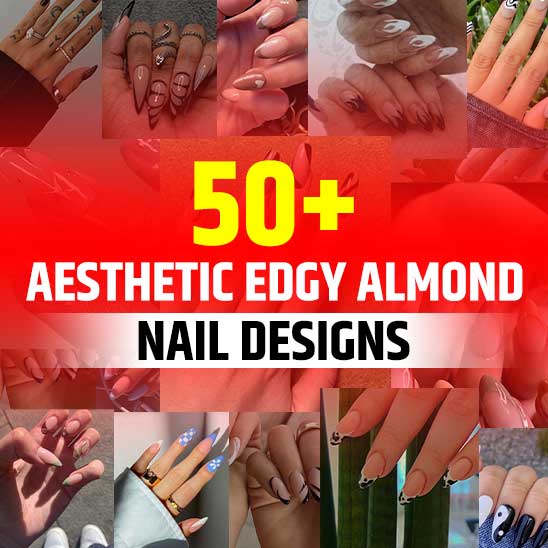 Aesthetic Edgy Almond Nail Designs