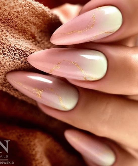 Almond Pink Nail Designs