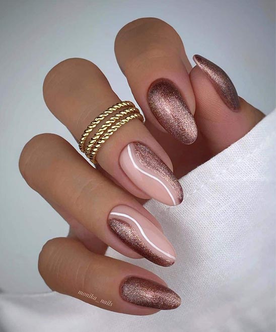 Almond Shape Design Nails