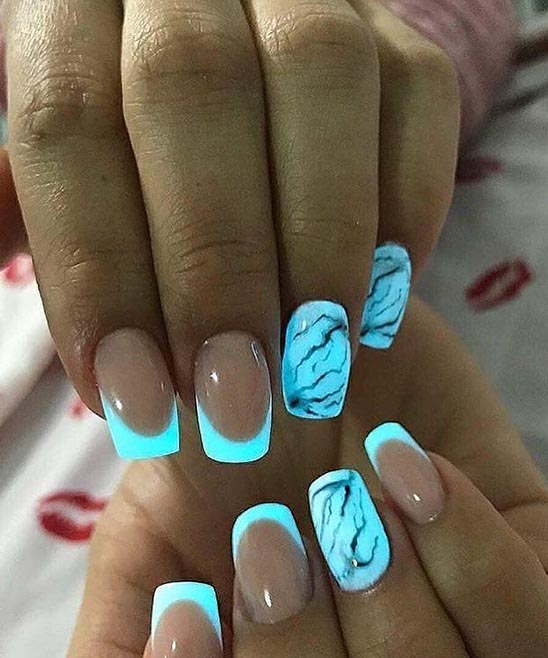 Almond Shape Nails With Design