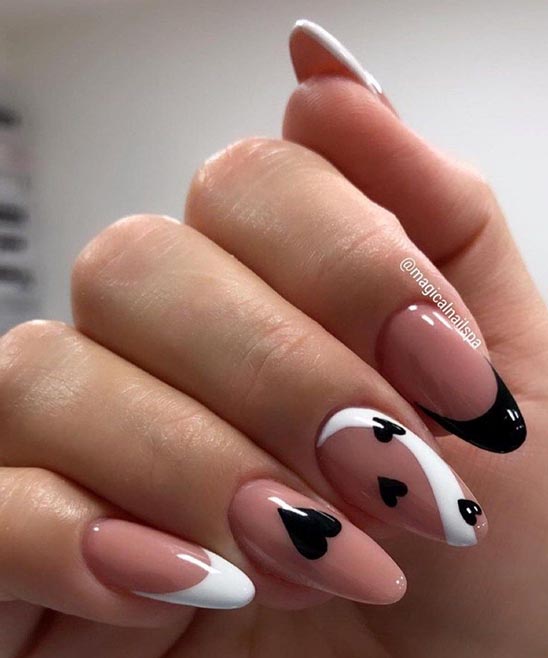 Almond Shape Nails With Design