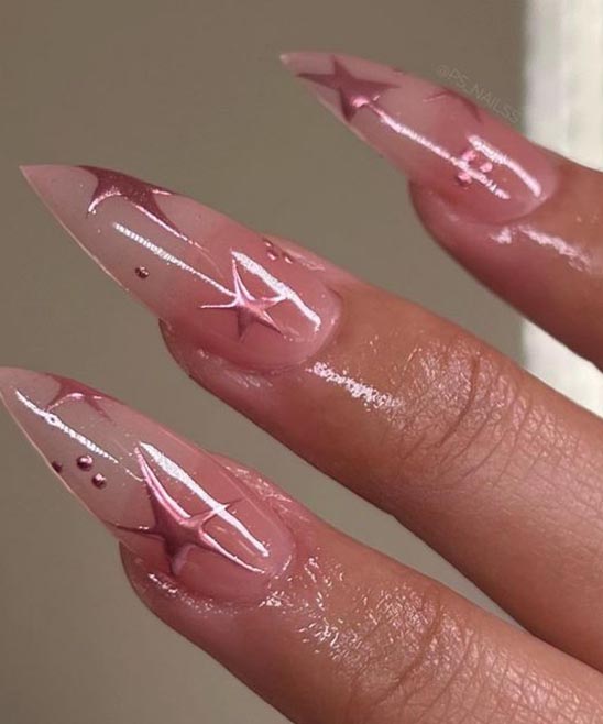 Almond Shaped Nails With Designs