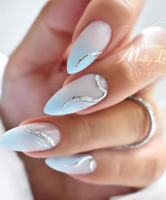 Baby Blue Designs Nails
