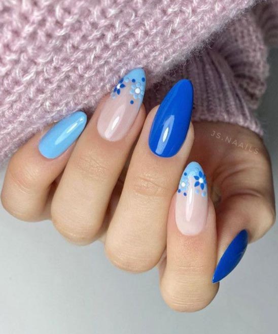 Baby Blue Nail Designs Almond