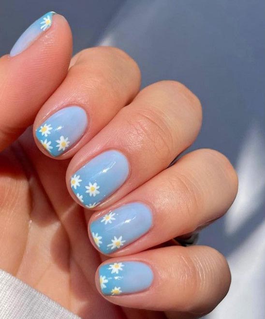 Baby Blue Nail Designs Almond Shape