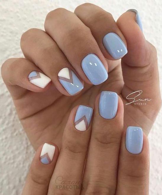 Baby Blue Nail Designs Coffin