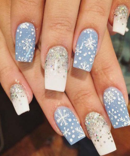 Baby Blue and Pink Nail Designs