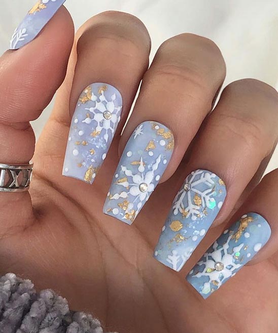 Baby Blue and White Nail Designs
