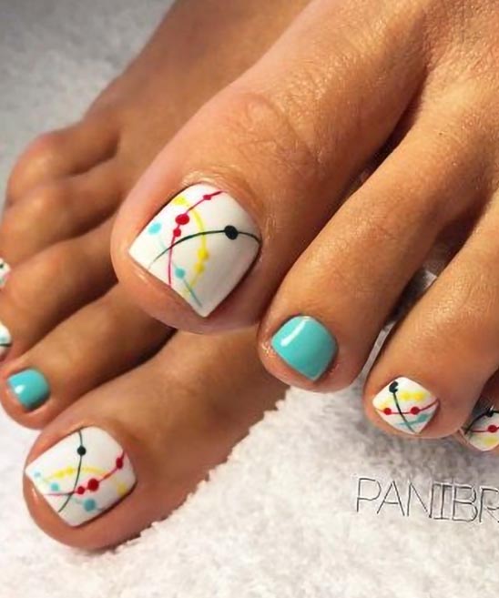 Beach Nail Designs for Toes