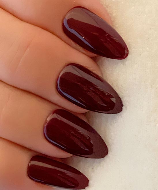 Best Nail Color With Burgundy Dress