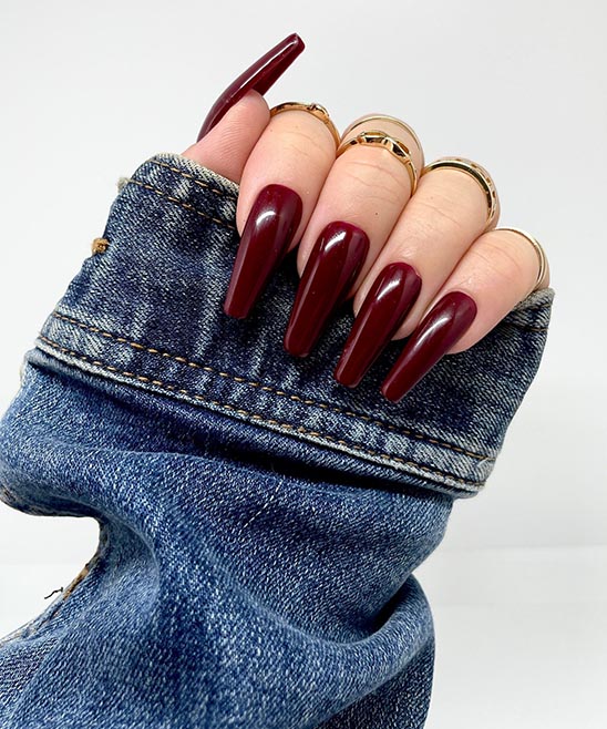 Best Nail Color to Go With Burgundy Dress