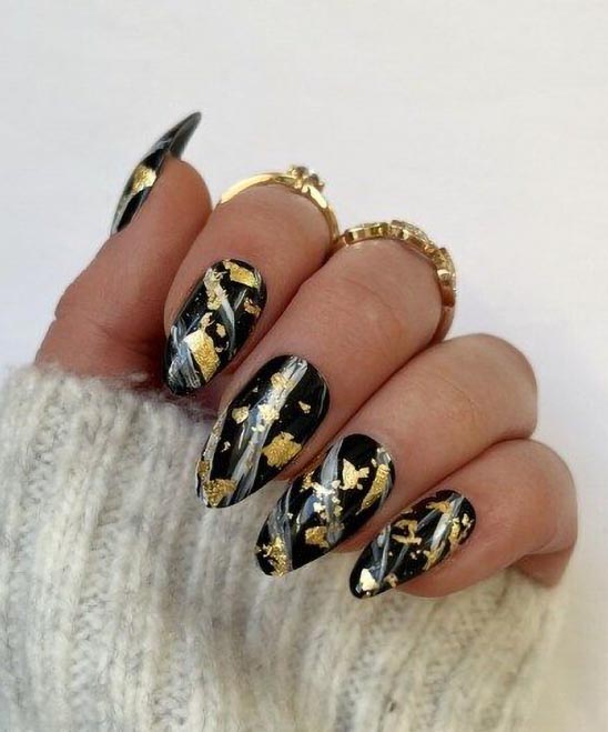 50+ Black Marble Nails (2024) - TailoringinHindi