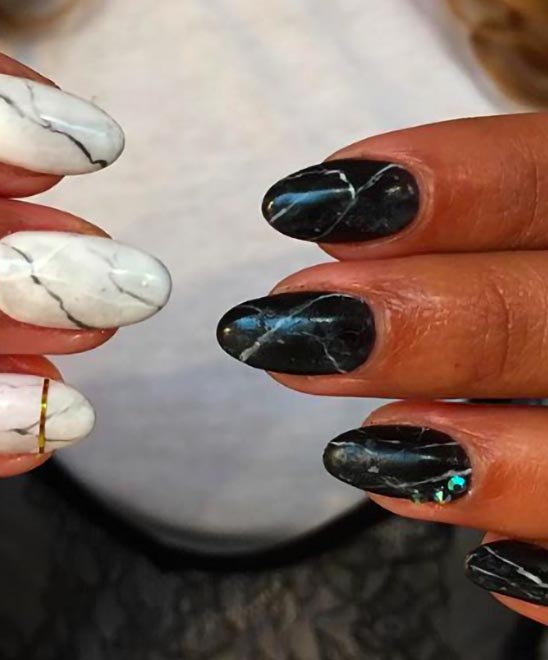 50+ Black Marble Nails (2024) - TailoringinHindi