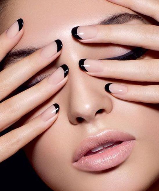 Black Red Nail Polish Designs