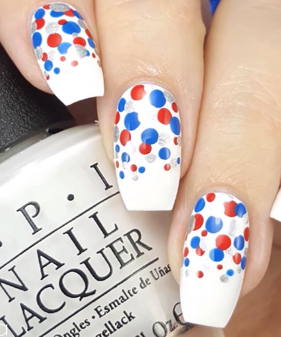Black White and Blue Nail Designs