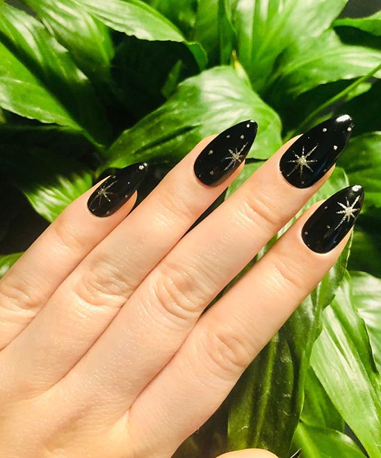 Black White and Gold Nail Designs