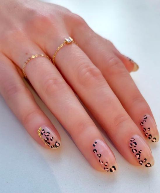 Black and Gold French Tip Nails