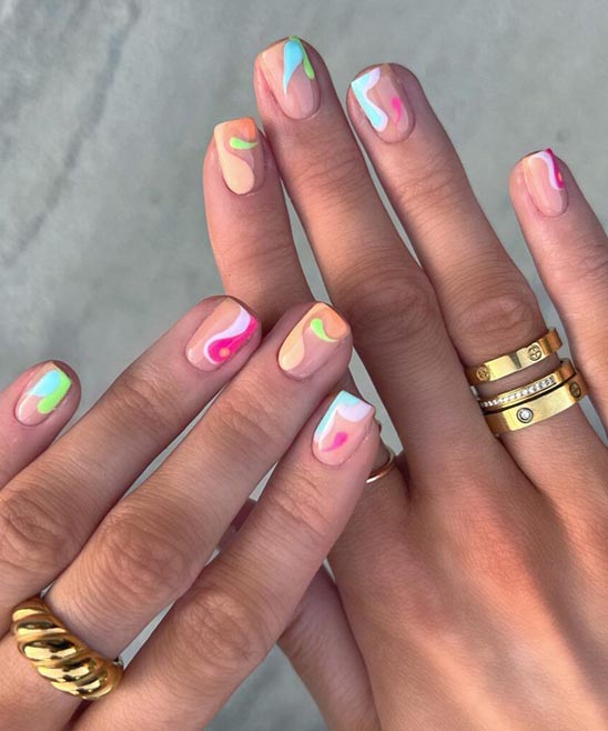 Black and Gold Marble Nails