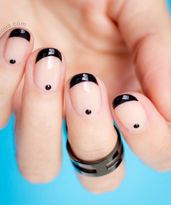 Black and Gold Nail Polish Designs