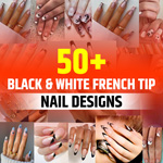 Black and White French Tip Nail Designs
