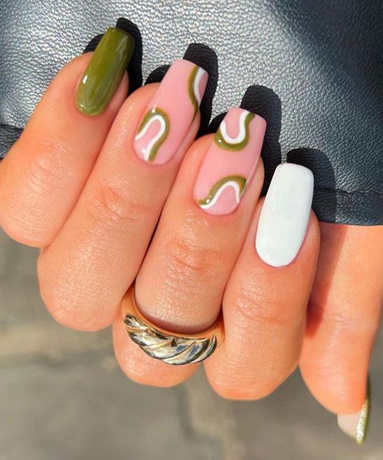Black and White French Tip Nail Designs