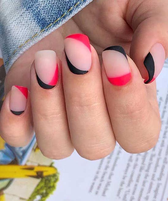 Black and White French Tip Nail Designs