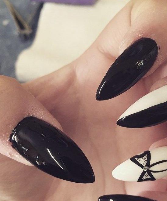Black and White Gel Nails Ideas