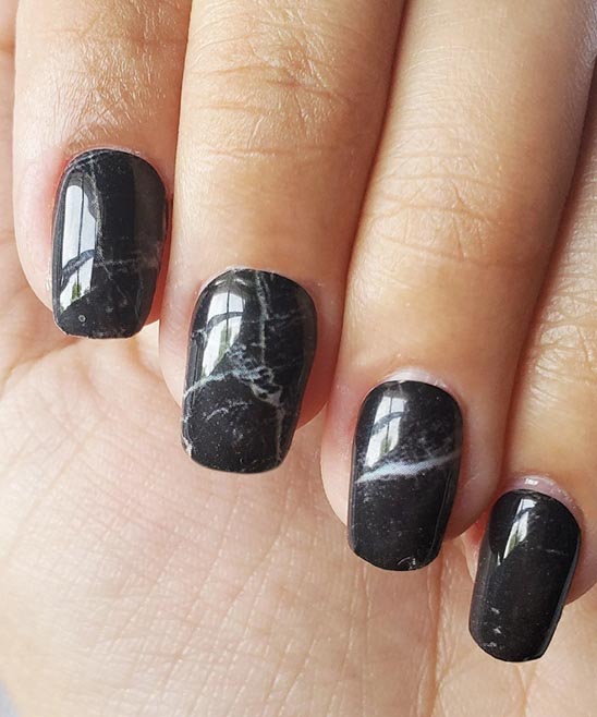50+ Black Marble Nails (2024) - TailoringinHindi