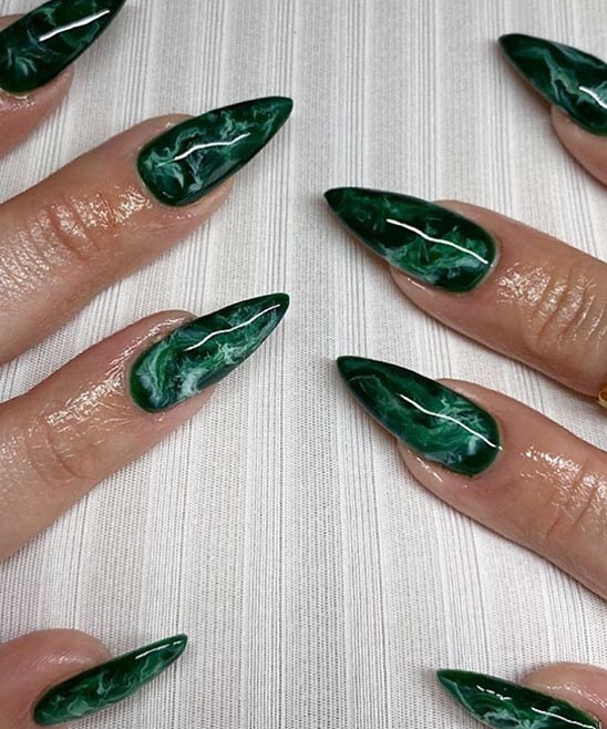 Blue Green Nail Designs