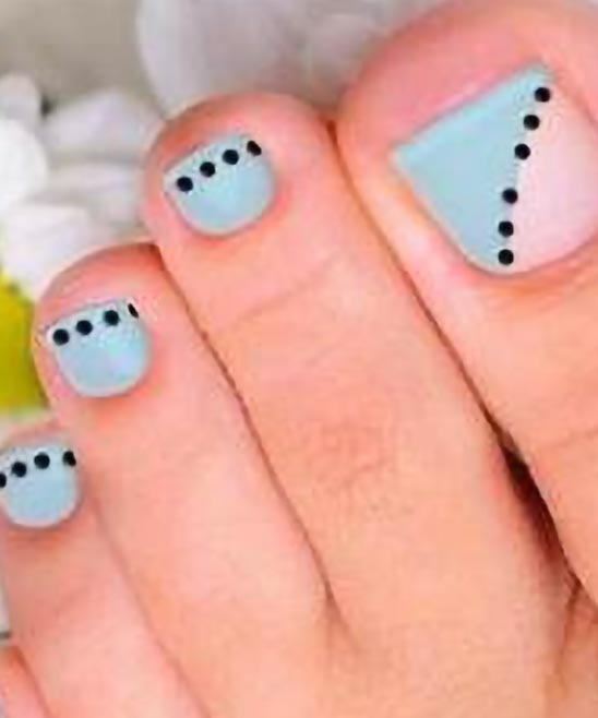 Blue Toe Nail Designs
