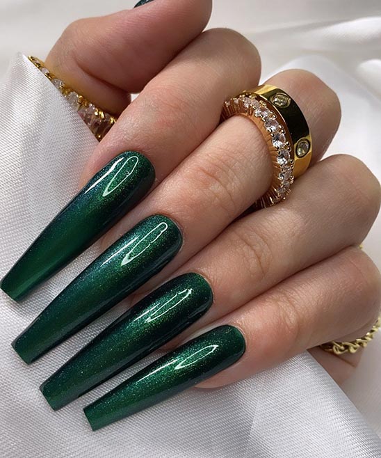 Blue and Green Nail Designs With Bling