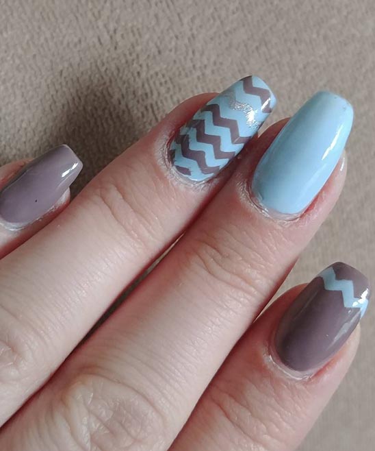 Blue and Pink Pastel Nail Baby Designs