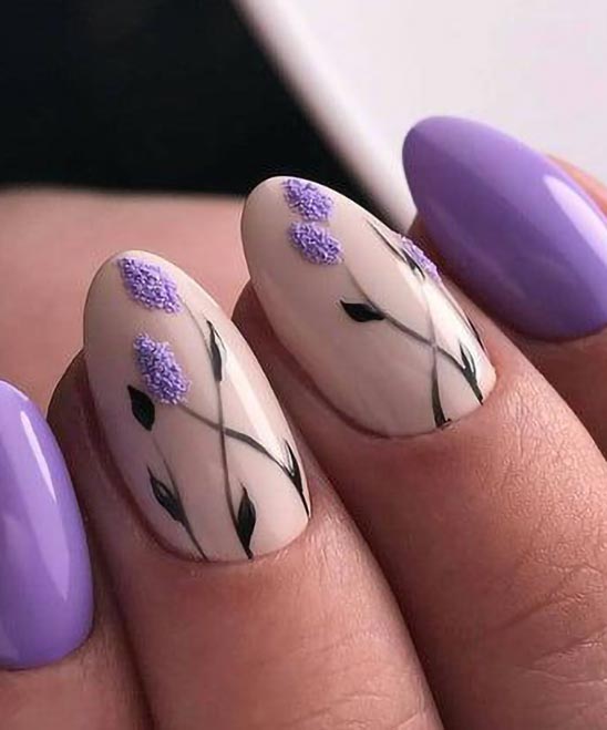 Blue and Purple Nail Designs