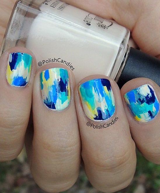 Blue and White Nail Designs 2023