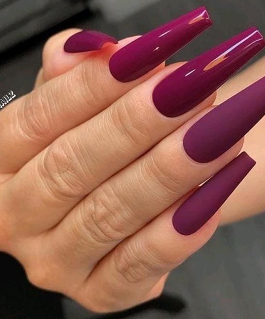 50+ Burgundy and Black Nails (2024) - TailoringinHindi