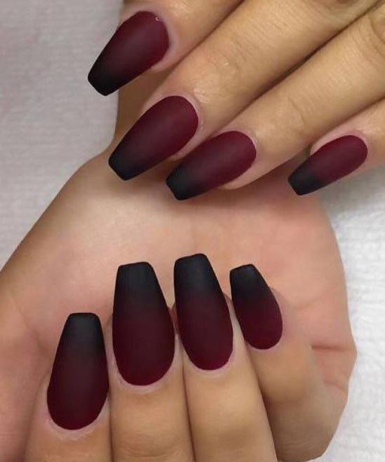 Burgundy Almond Nail Designs