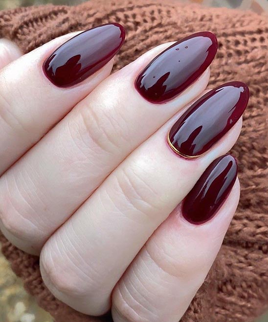 Burgundy Color Nail Designs
