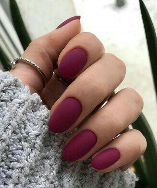 Burgundy Color Nail Designs