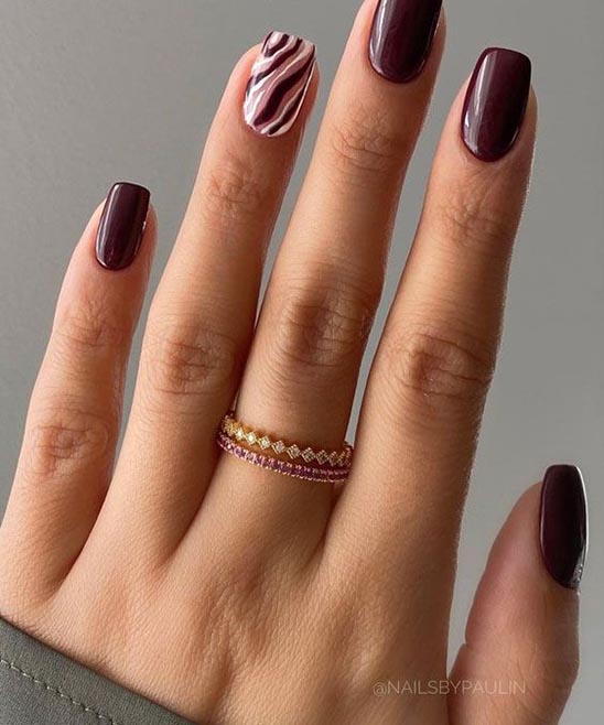 Burgundy Color Nail Ideas