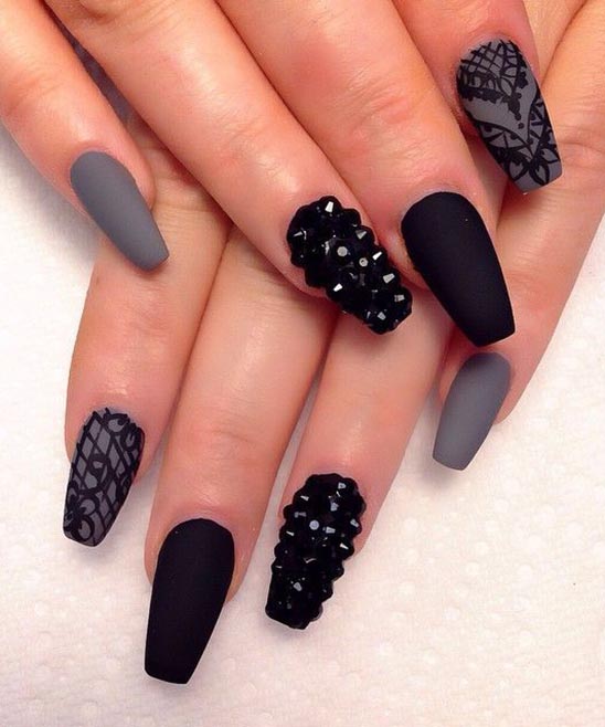 Burgundy Color Nails Matte