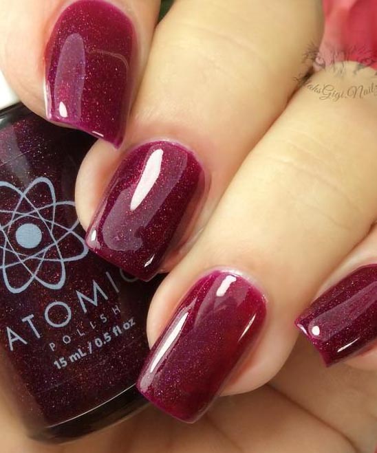 Burgundy Dress Nail Color