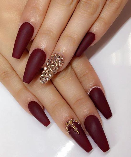 Burgundy Dress and What Color Nails