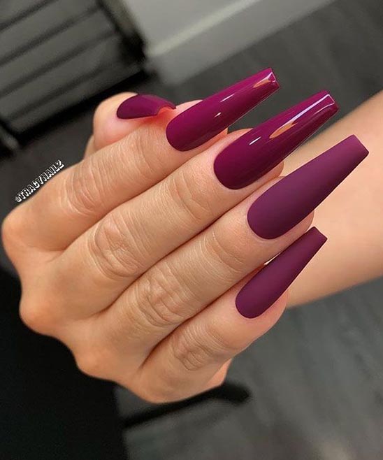 Burgundy Gel Nail Polish