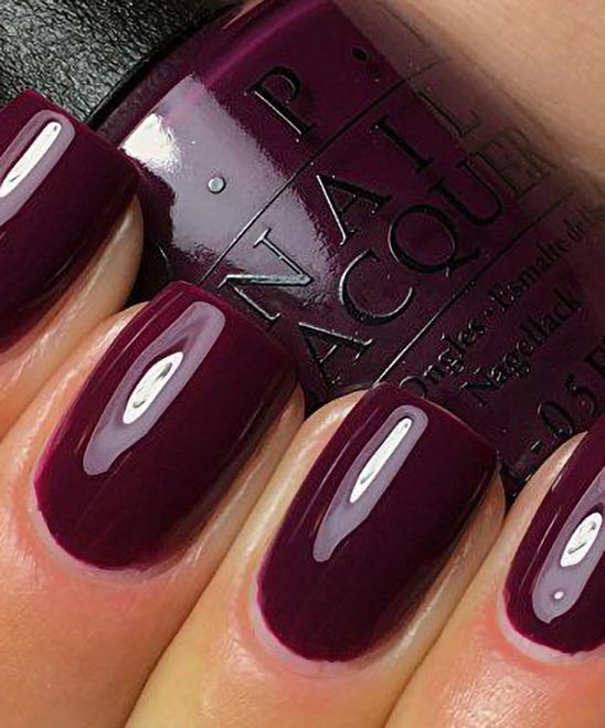 Burgundy Leopard Print Nails