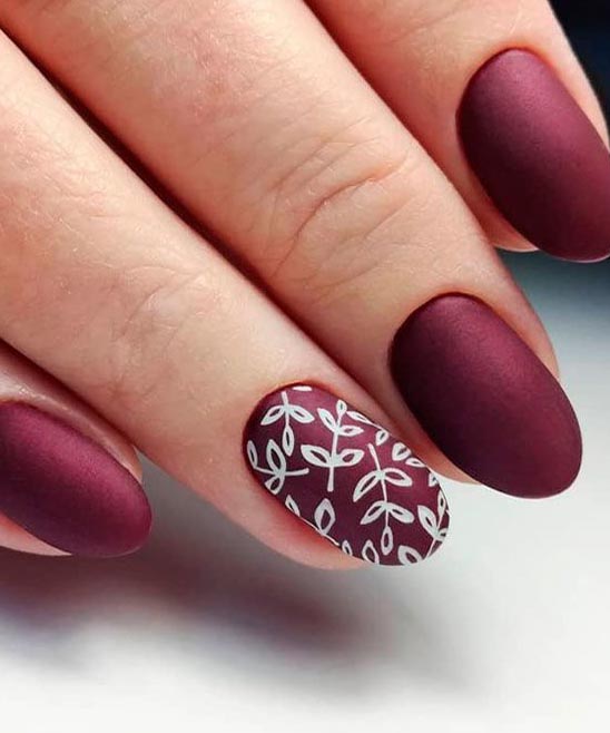 Burgundy Matte Gel Nail Polish