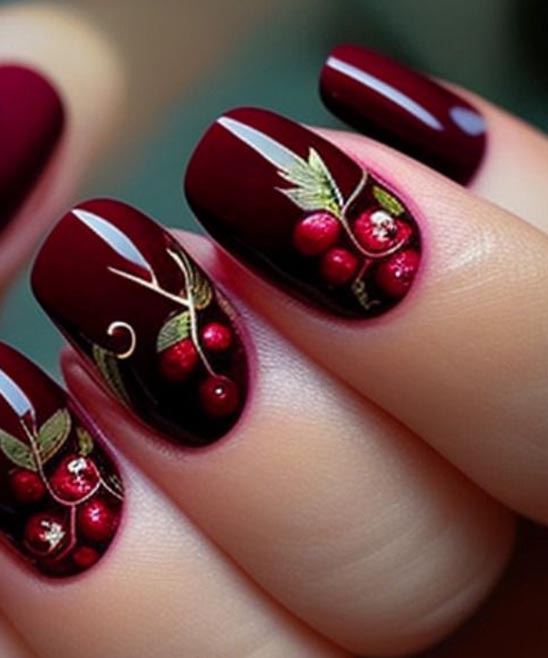 Burgundy Nail Color Ideas