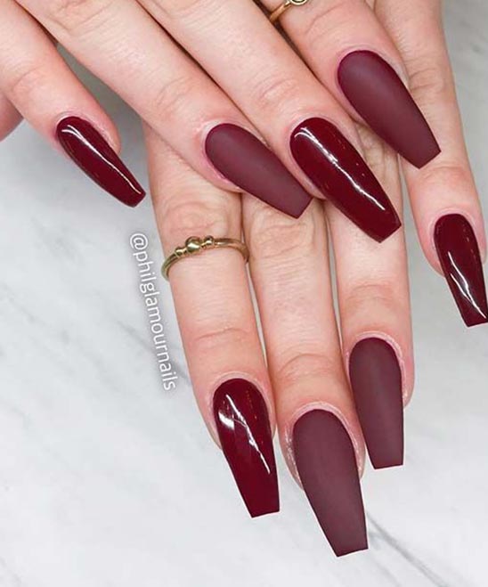 Burgundy Nail Colors