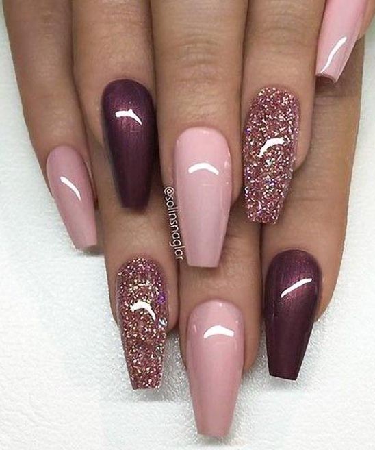 Burgundy Nail Polish Ideas